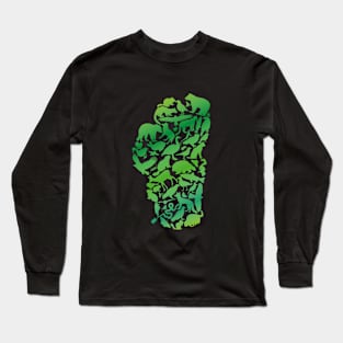 Lake Tahoe Creatures - Green Long Sleeve T-Shirt